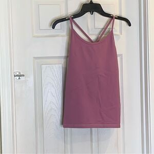 Lululemon Power Y Tank Luon Cherry Tint Size 6